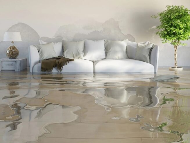 living room flooding