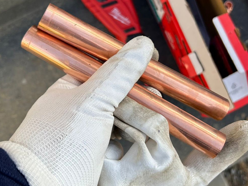 copper pipes