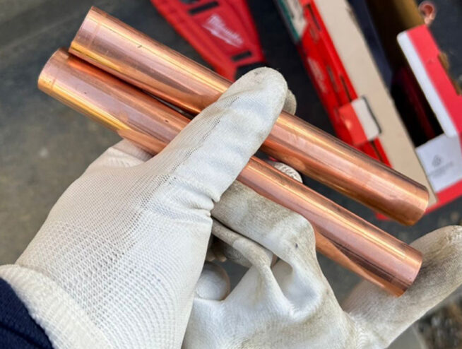 copper pipes